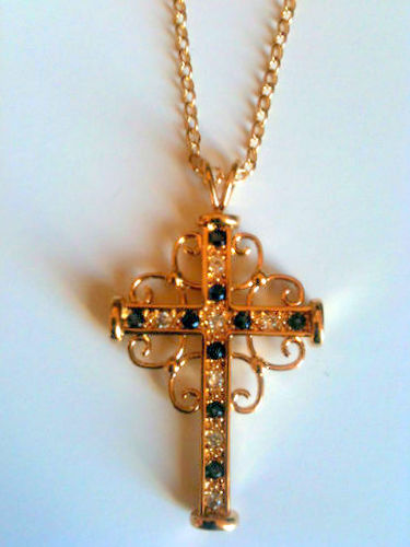 Elvis's Filigree Cross - 18 Karat Gold Plated